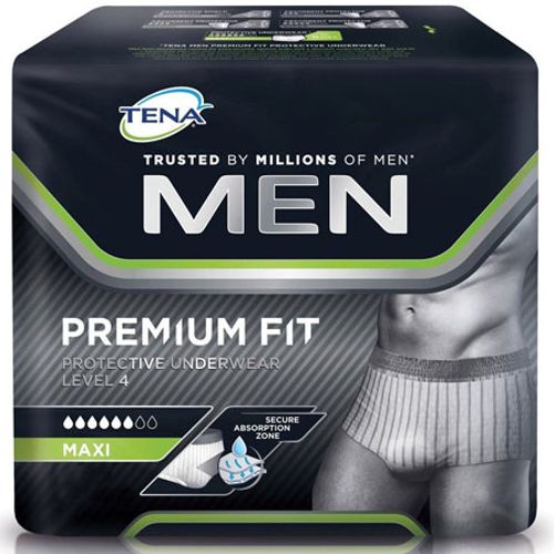 TENA Men Premium Fit Maxi Pants Large Pack of 8