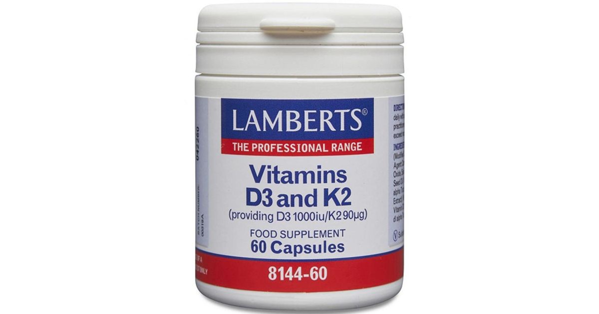 Lamberts Vitamins D3 and K2 Capsules Pack of 60