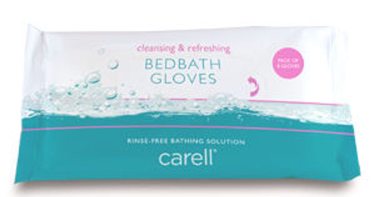 Clinell Carell Bed Bath Gloves Pack of 8