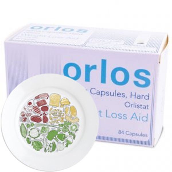 Orlos Capsules (2 x Pack of 84) & The Healthy Portion Plate