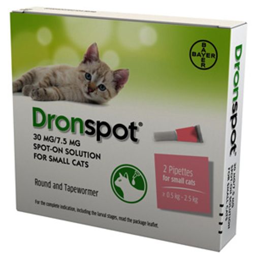 Drontal Dronspot Spot-On Solution for Small Cats Pack of 2