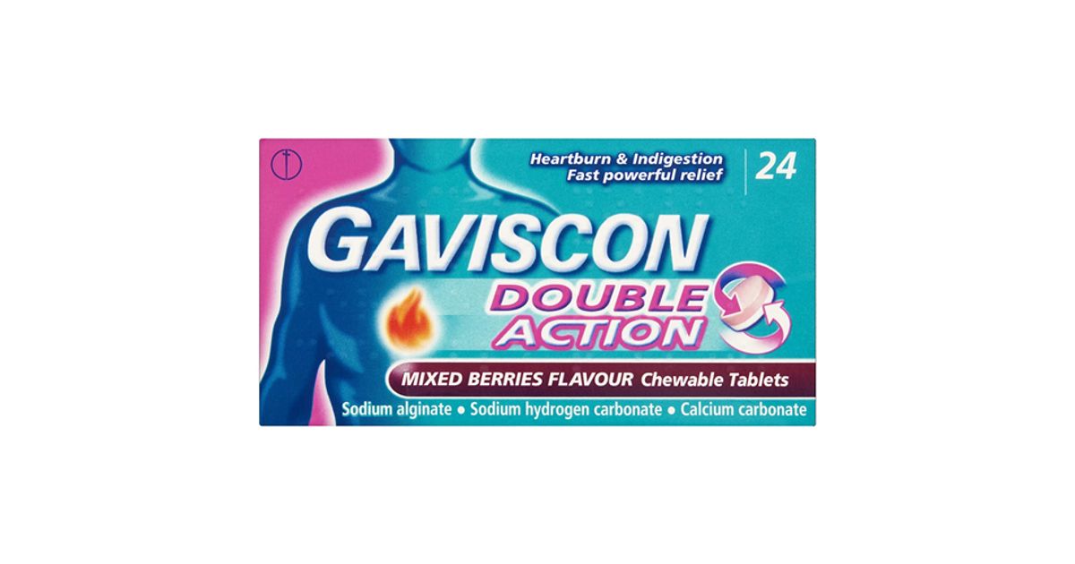 Gaviscon Double Action Mixed Berries Tablets Pack of 24