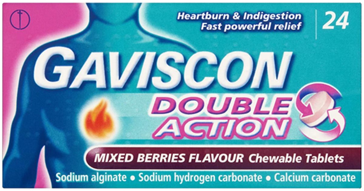Gaviscon Double Action Mixed Berries Tablets Pack of 24