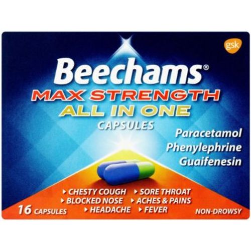 Beechams Max Strength All in One Capsules Pack of 16