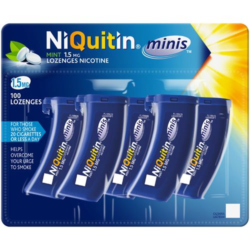 Niquitin Minis 1.5mg Mint Lozenges Pack of 100