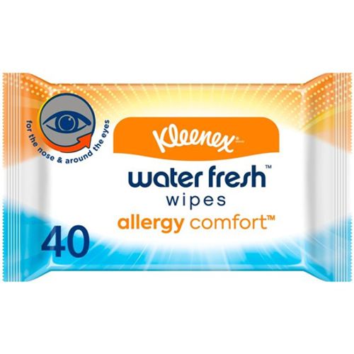 Kleenex Allergy Comfort Water Fresh Wipes Pack of 40