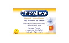 Chloralieve Honey & Lemon Lozenges Pack of 24
