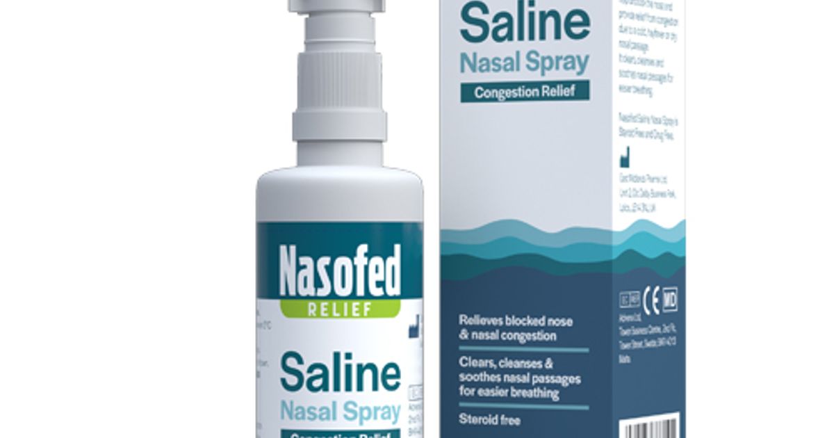 Nasofed Saline Nasal Spray for Congestion Relief 100ml