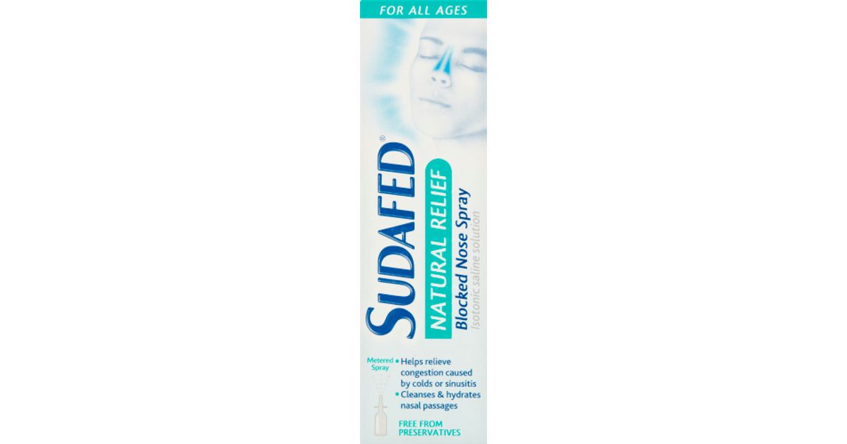 Sudafed Natural Relief Blocked Nose Spray 15ml