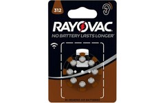 Varta Rayovac Hearing Aid Battery Size 312 Pack of 8
