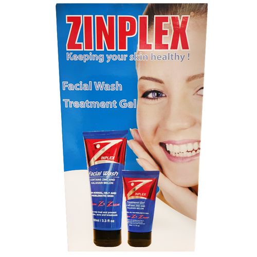 Zinplex Facial Wash & Treatment Gel Combo