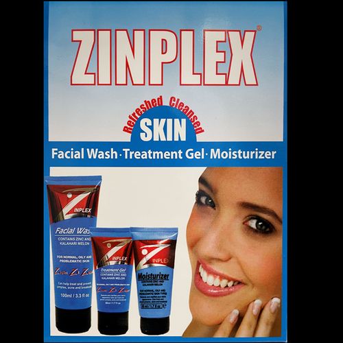 Zinplex Facial Wash, Treatment Gel & Moisturizer Combo