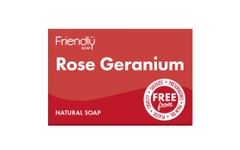 Friendly Soap Rose Geranium Soap 95g