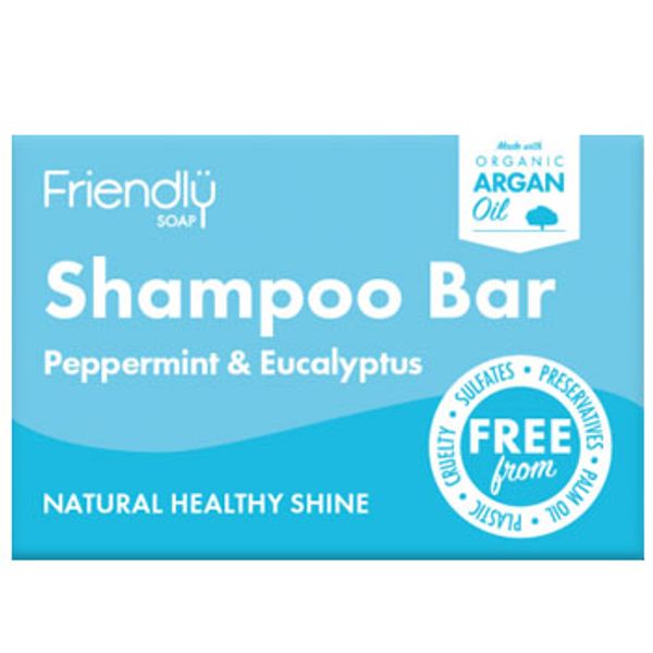 Friendly Soap Peppermint & Eucalyptus Shampoo Bar 95g
