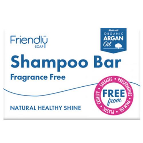 Friendly Soap Shampoo Bar Fragrance Free 95g