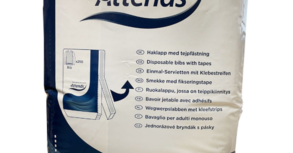 Attends Disposable Bibs Pack of 250