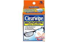 Clearwipe Microfibre Lens Cleaner Wipes Pack of 20