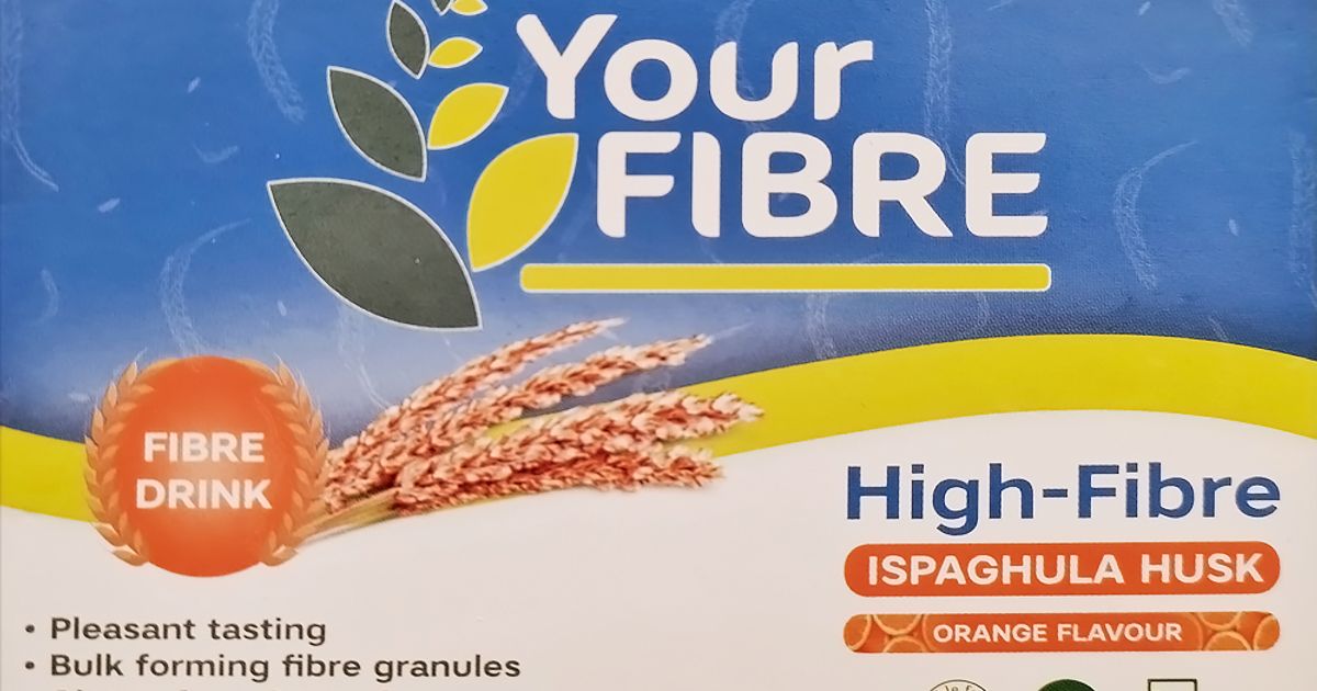 YourFIBRE Ispaghula Husk Orange Flavour Pack of 30