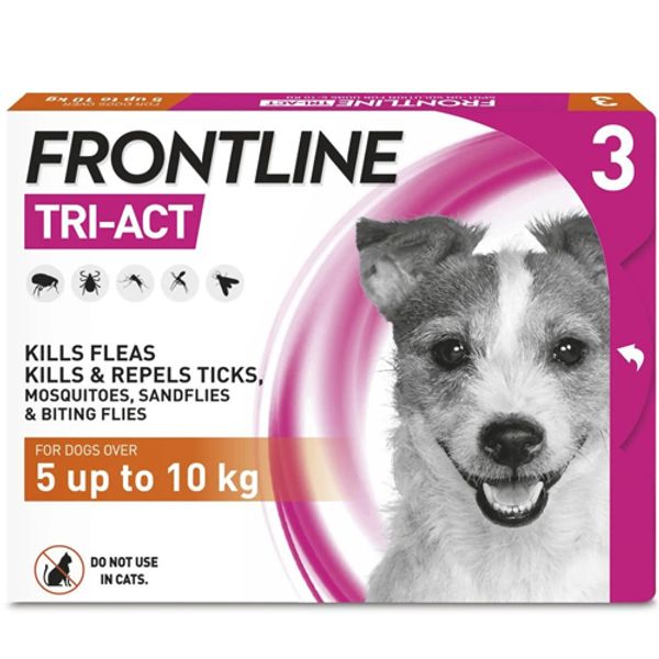 Frontline Tri-Act Spot On Small Dogs Pipettes Pack of 3