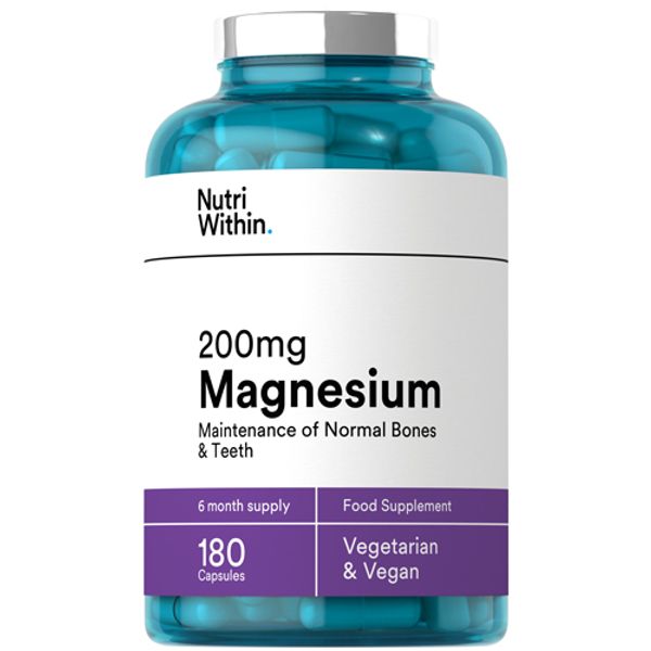 Nutri Within Magnesium 200mg Capsules Pack of 180