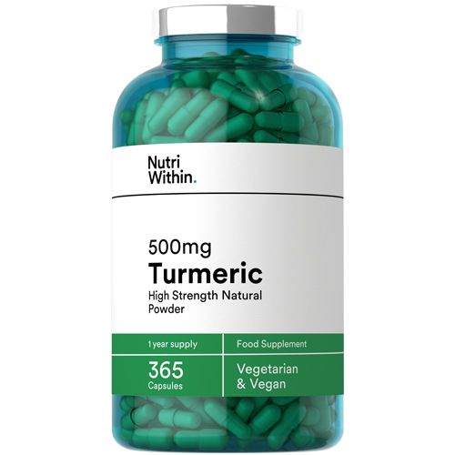 Nutri Within Turmeric 500mg Capsules Pack of 365