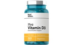 Nutri Within Vitamin D3 25ug Tablets Pack of 365