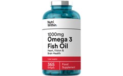 Nutri Within Omega 3 Fish Oil Softgels 1000mg Pack of 365