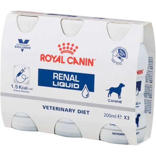 Royal Canin Renal Liquid for Dogs 200ml Pack of 3