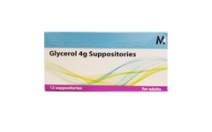 Glycerol 4g Suppositories Pack of 12
