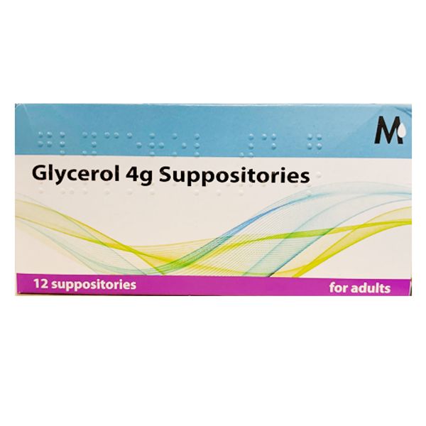Glycerol 4g Suppositories Pack of 12
