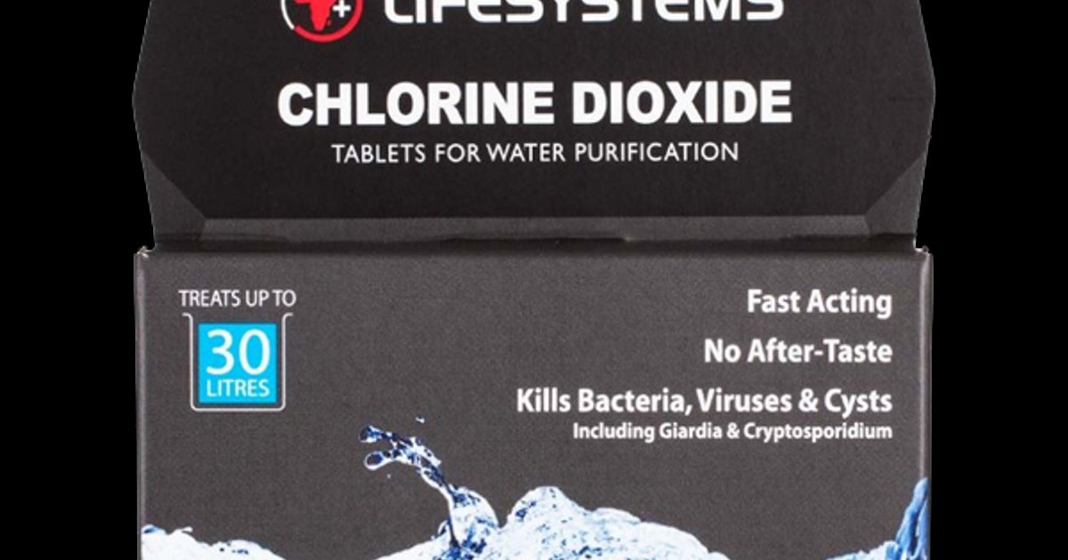 Lifesystems Chlorine Dioxide Water Purification Tablets Pack of 30