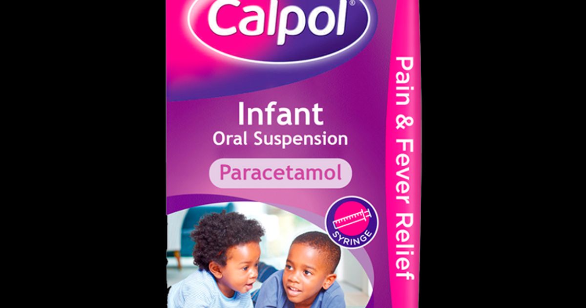 Calpol Infant Suspension Paracetamol Medication For 2 Months Strawberry Flavour 100ml